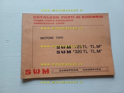 SWM motore 125 TL - 320 TL 1979 catalogo ricambi …