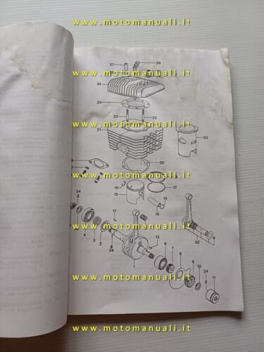 SWM motore 240 TL catalogo ricambi originale Engine Parts List