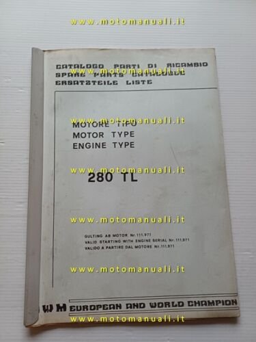 SWM motore 280 TL 1980 catalogo ricambi originale Engine Parts …