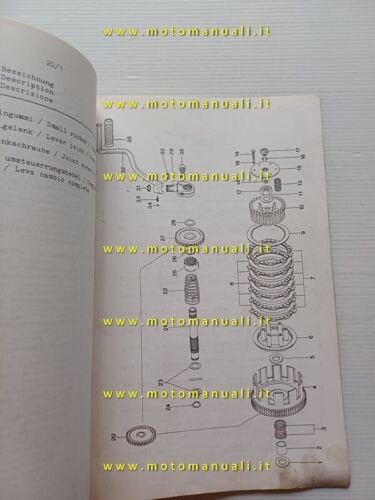 SWM motore 280 TL 1980 catalogo ricambi originale Engine Parts …