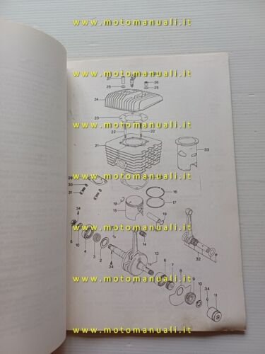 SWM motore 280 TL 1980 catalogo ricambi originale Engine Parts …