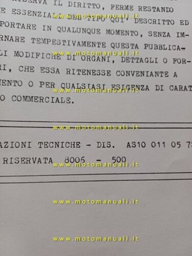 SWM motore GTS 280 1980 catalogo ricambi originale Engine Parts …