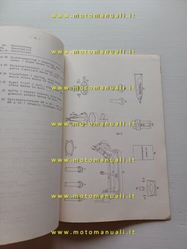 SWM motore GTS 280 1980 catalogo ricambi originale Engine Parts …