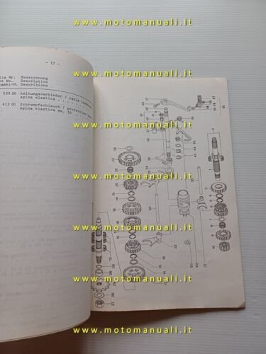 SWM motore GTS 280 1980 catalogo ricambi originale Engine Parts …