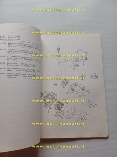 SWM motore GTS 280 1980 catalogo ricambi originale Engine Parts …
