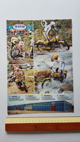 SWM produzione modelli moto 1983-84 depliant originale italiano