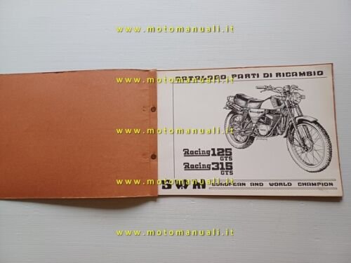 SWM Racing 125 - 315 GTS 1980 catalogo ricambi TELAIO …
