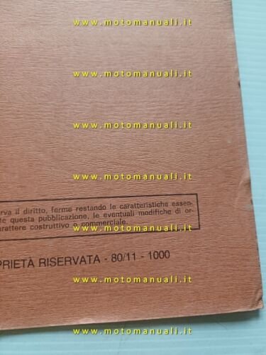 SWM Racing 125 - 315 GTS 1980 catalogo ricambi TELAIO …