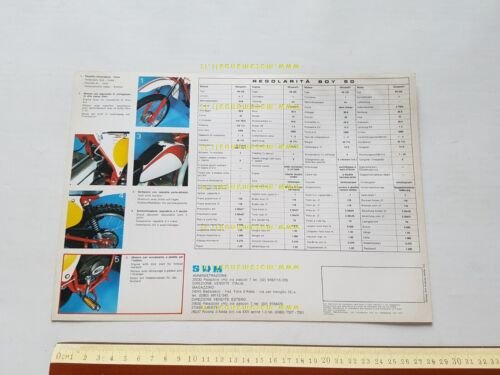 SWM Regolarit Boy 50 1977 depliant italiano ciclomotore originale brochure