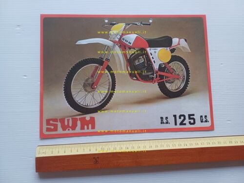 SWM RS 125 GS 1978 depliant originale ITALIANO
