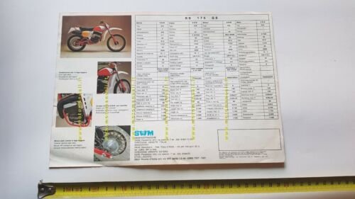SWM RS 175 GS depliant originale moto brochure