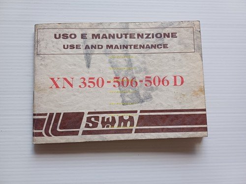 SWM XN 350 - 506 - 506 D 1983 manuale …