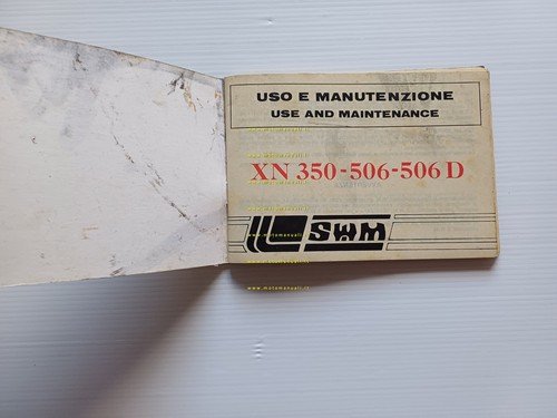 SWM XN 350 - 506 - 506 D 1983 manuale …