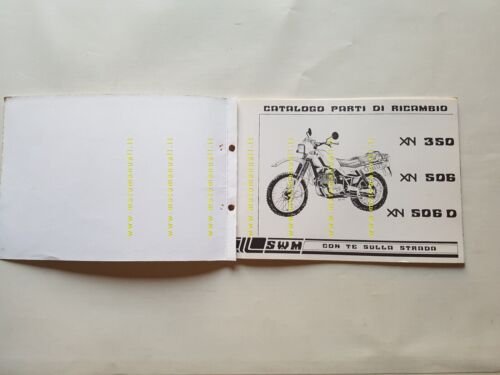 SWM XN 350-506 1983 catalogo ricambi TELAIO originale FRAME Spare …