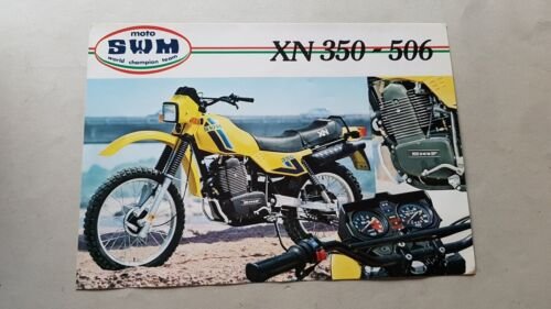 SWM XN 350 506 Enduro dépliant ORIGINALE moto 1983 motorcycle …
