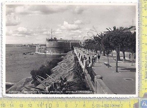 Taranto - Castello Aragonese e Lungomare - 1952