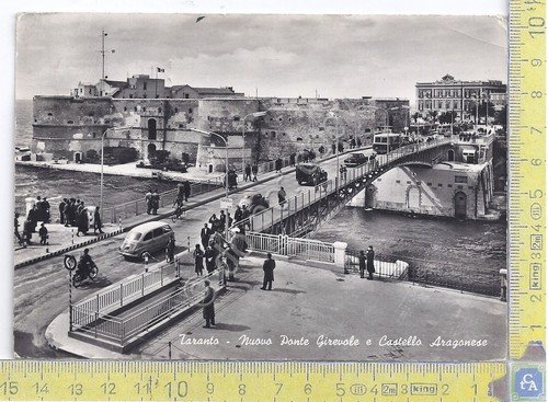 Taranto - Ponte girevole - Auto d'epoca - '60s