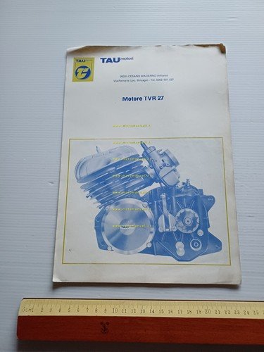 TAU Motore 125 TVR 27/A 1977 depliant originale