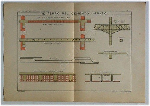 Tavola Architettura - Il Ferro nel Cemento Armato - L. … | Immagine principale