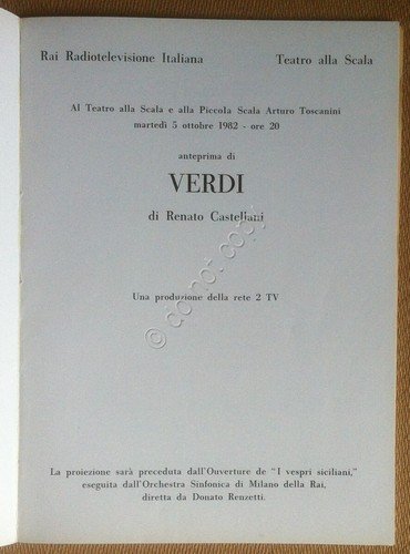 Teatro alla Scala - Milano 1982 - Anteprima di Verdi …