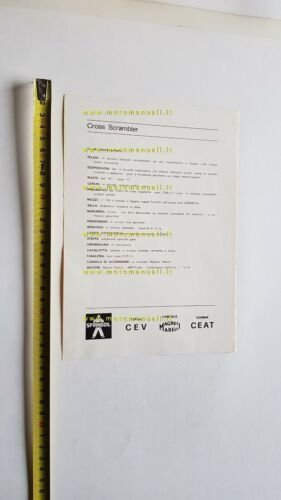 Tecnomoto 50 Cross Scrambler 1972 depliant ITALIANO moto originale brochure