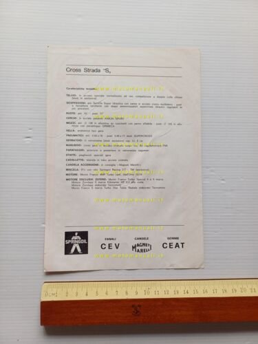 Tecnomoto 50 Cross Strada S depliant italiano originale