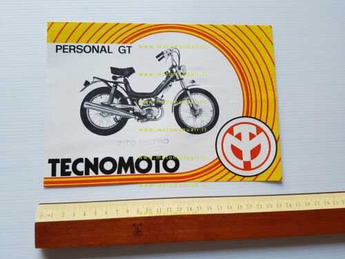 Tecnomoto 50 Personal GT 1971 depliant originale italiano