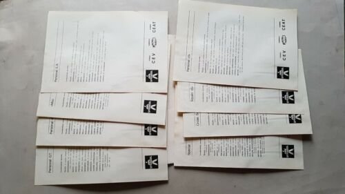 Tecnomoto catalogo produzione ciclomotori 50 1971 8 depliant originali italiano