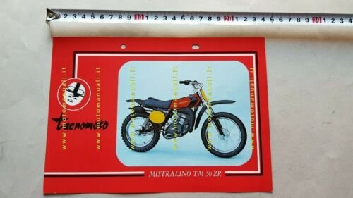Tecnomoto Mistralino TM 50 ZR cross 1974 depliant originale brochure