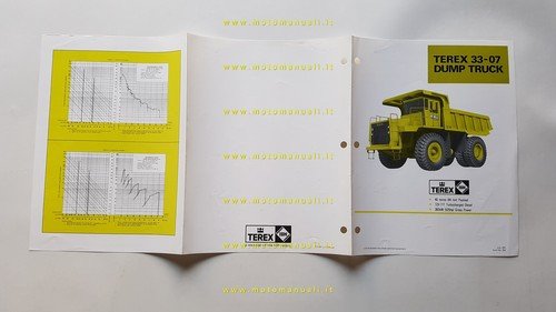Terex 33-07 Dump Truck autocarro 1981 depliant originale