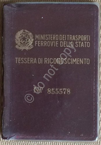 Tessera Ferroviaria - Novara 1959 | Immagine principale