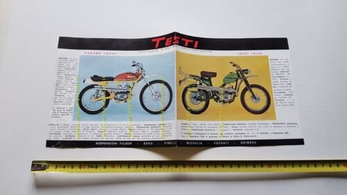 Testi 50 Carabo Cross - Trail 1971 depliant moto originale …