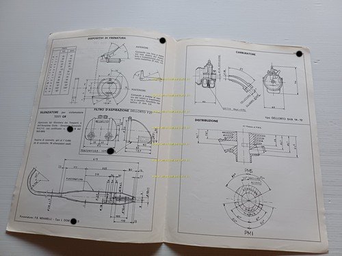 Testi 50 Grand Prix 1973 Facsimile scheda omologazione DGM originale
