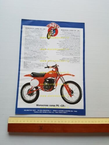 Testi 50 Militar P4 SW TDB-Monocross P6 1978 depliant moto …