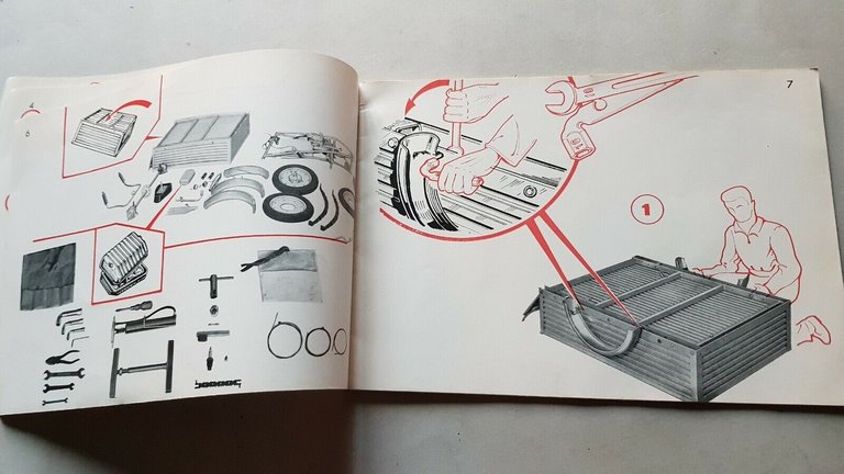 Testi 50 Porter motocarro manuale officina montaggio originale shop manual