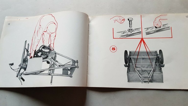 Testi 50 Porter motocarro manuale officina montaggio originale shop manual