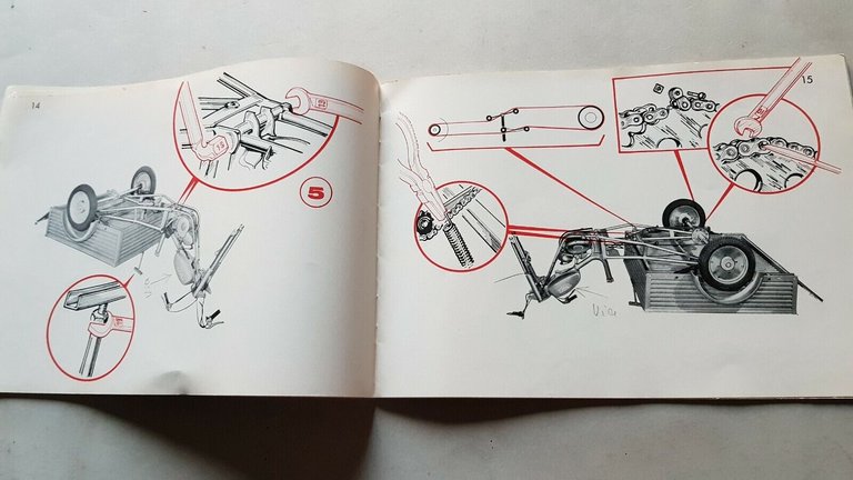 Testi 50 Porter motocarro manuale officina montaggio originale shop manual