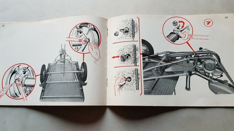 Testi 50 Porter motocarro manuale officina montaggio originale shop manual