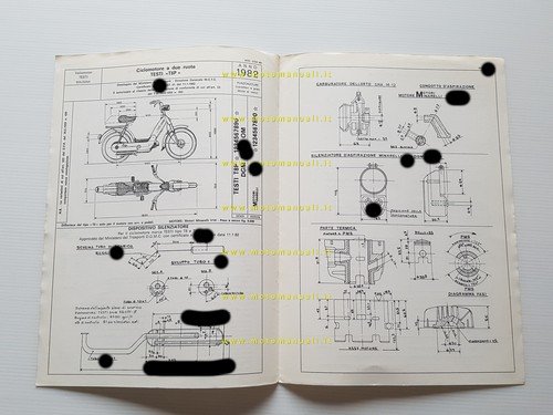 Testi Io 50 1982 scheda omologazione DGM Facsimile originale