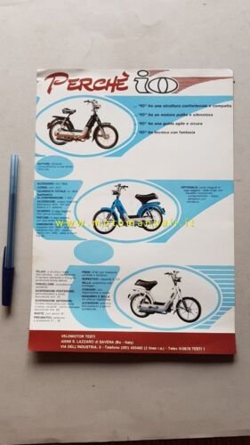 Testi IO 50 depliant originale ciclomotore moto brochure