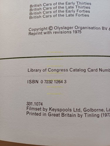 The Jeep (Olyslager Auto Library) 1970 - ristampa 1975 Vanderveen …