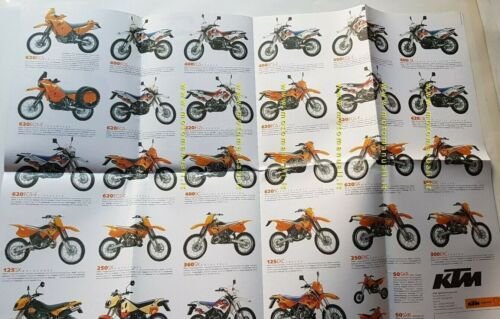 The World of KTM produzione 1998 depliant poster brochure originale