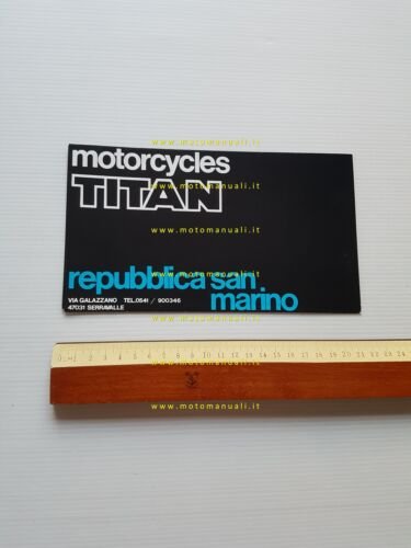 Titan catalogo produzione modelli 50 anni 70 depliant originale italiano