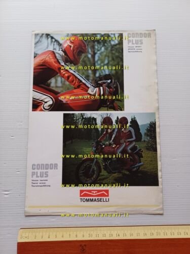 Tommaselli manubrio regolabile Condor Plus anni 70 depliant italiano originale