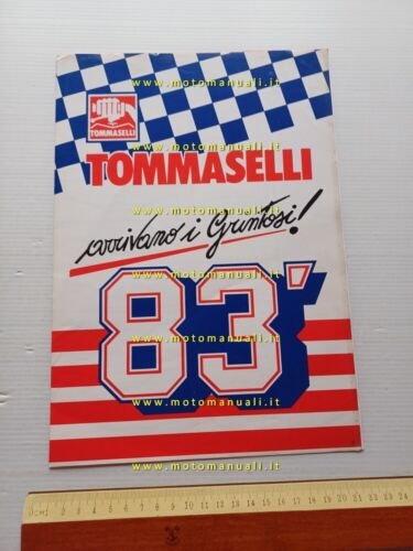 Tommaselli produzione manubri manopole comandi 1983 depliant italiano originale