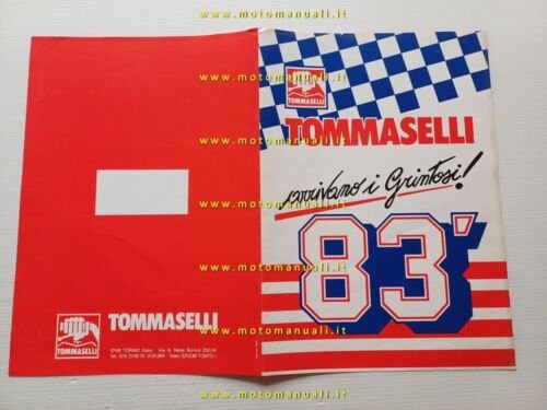 Tommaselli produzione manubri manopole comandi 1983 depliant italiano originale