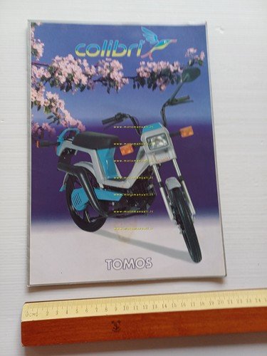 Tomos 50 Colibrì design Giugiaro depliant italiano originale