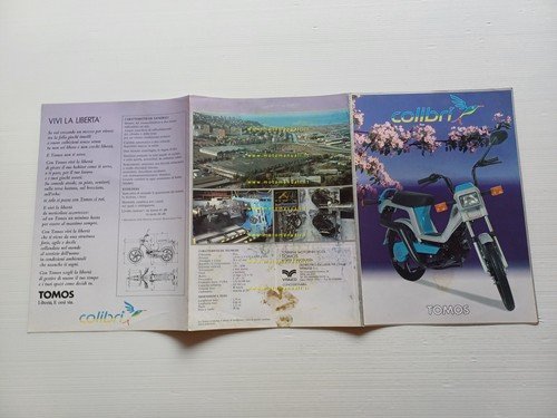 Tomos 50 Colibrì design Giugiaro depliant italiano originale