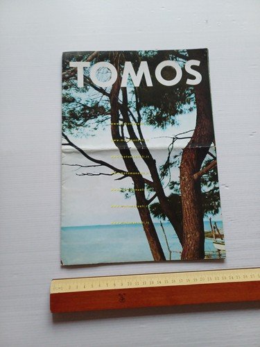 TOMOS produzione tutti modelli 1975 depliant poster originale testo sloveno