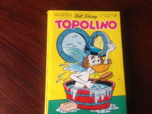 Topolino Fumetto Walt Disney 3 Aprile 1977 N.1114